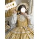Moonlight Amber Sunflowers Cutsew JSK and One Piece(Reservation/Full Payment Without Shipping)